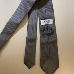 Gray Men's Armani Textured Tie